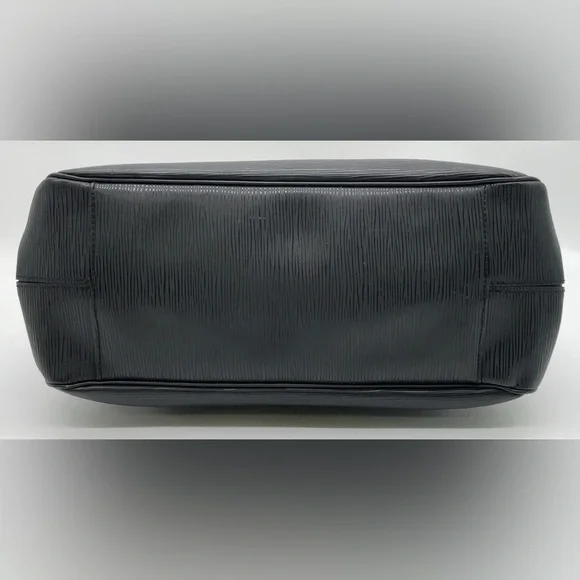 Louis Vuitton Black NOIR EPI BEAUTIFUL LEATHER Satchel Bag PASSY PM - Picture 3 of 16